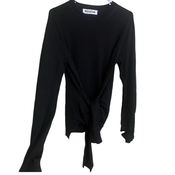 ROUCHA Than Tie Sweater 100% Wool Size B Medium $224 retail - Picture 2 of 4